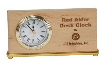 Red Alder Horizontal Desk Clock - Smalltown Connetchin