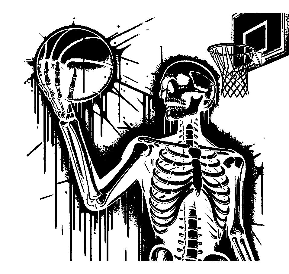 Skeleton Basketball