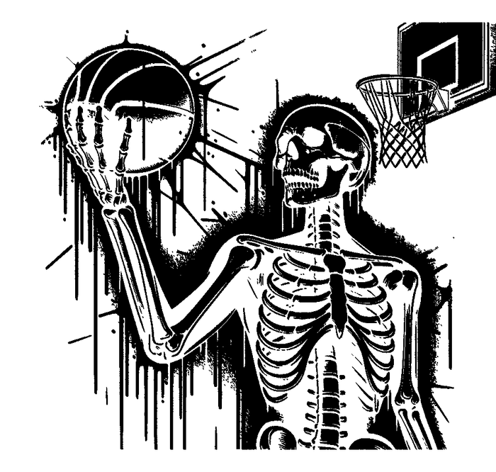 Skeleton Basketball