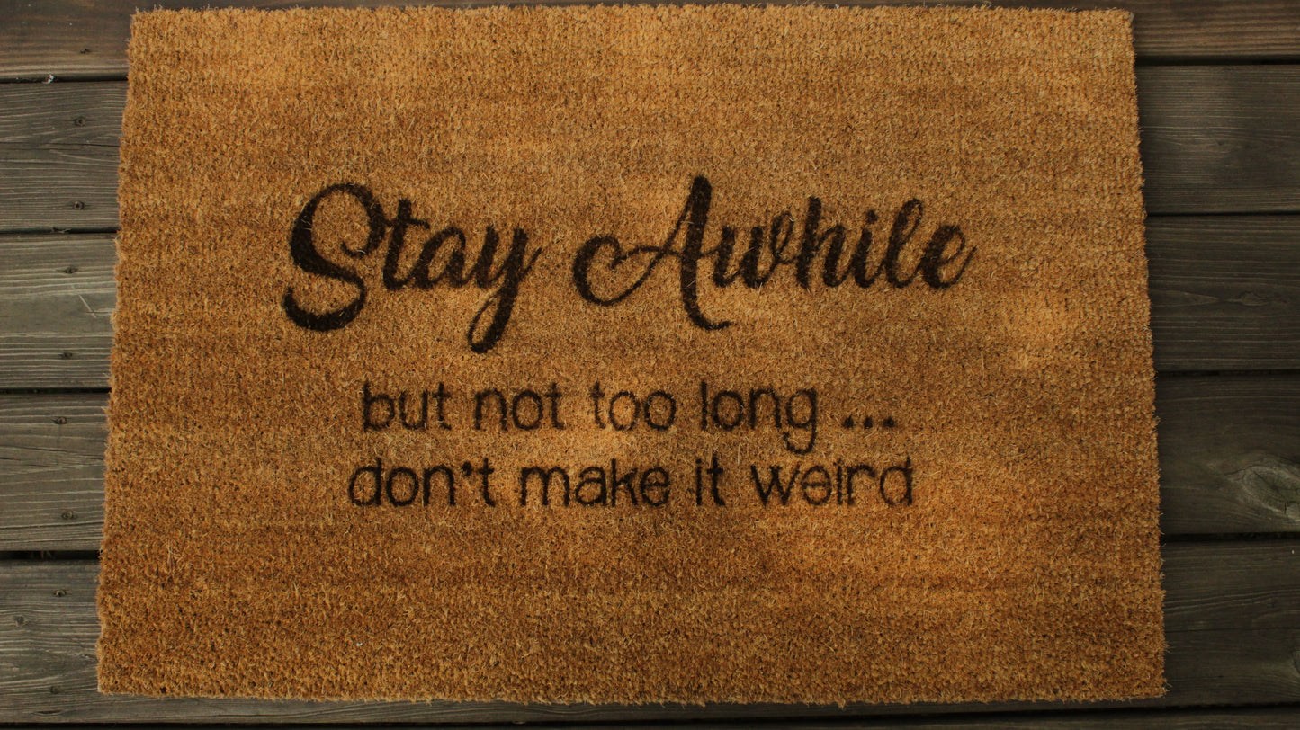 Coir Welcome Mat - Beacon Laser Creations LLC