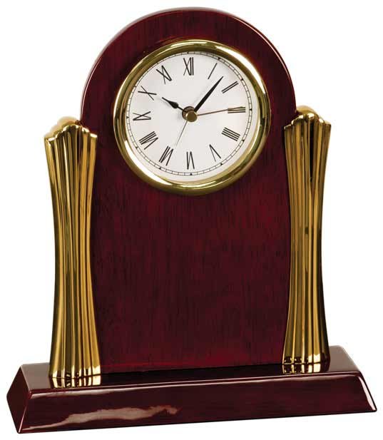 Rosewood Piano Finish Desk Clock