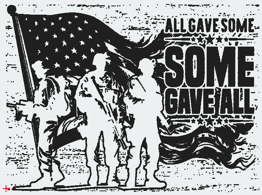 All Gave Some, Some Gave All Bottle - Multiple Sizes, Colors, and Laser Customization - Smalltown Connetchin