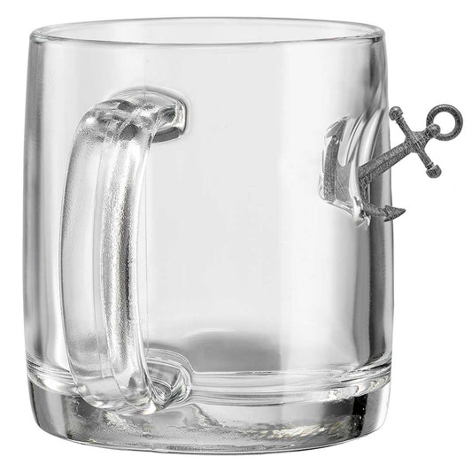 BenShot Anchor 13 oz Coffee Mug with solid metal anchor embedment