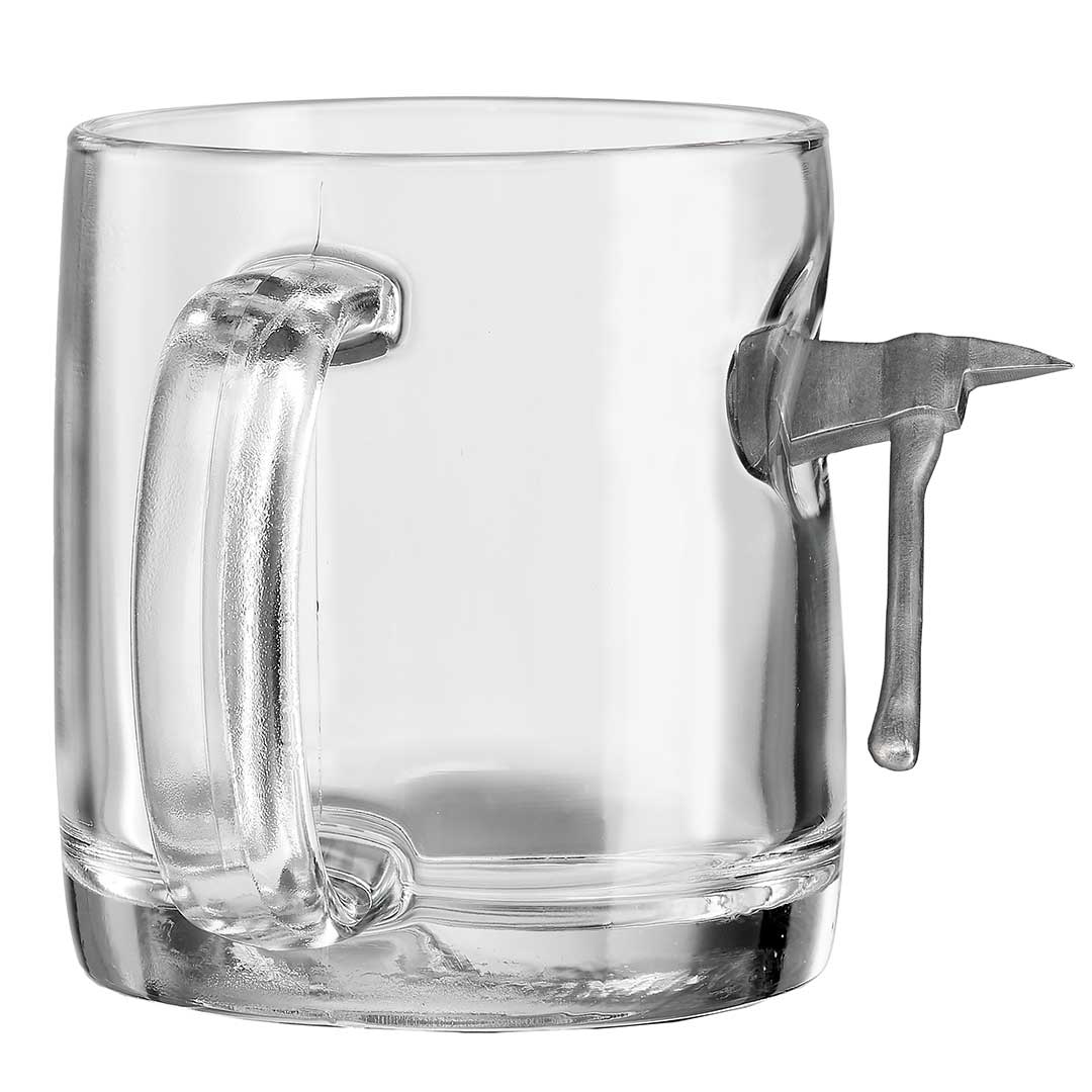 Glassware with Fire Axe Embedment