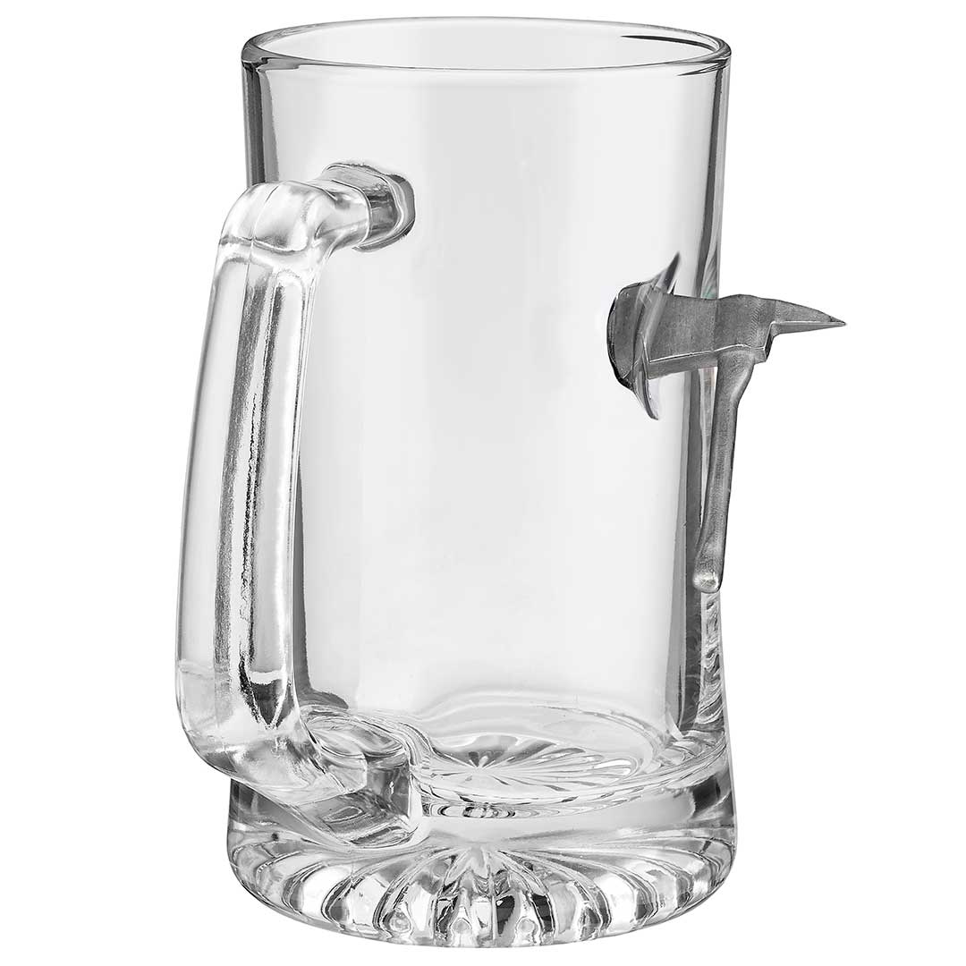 Glassware with Fire Axe Embedment