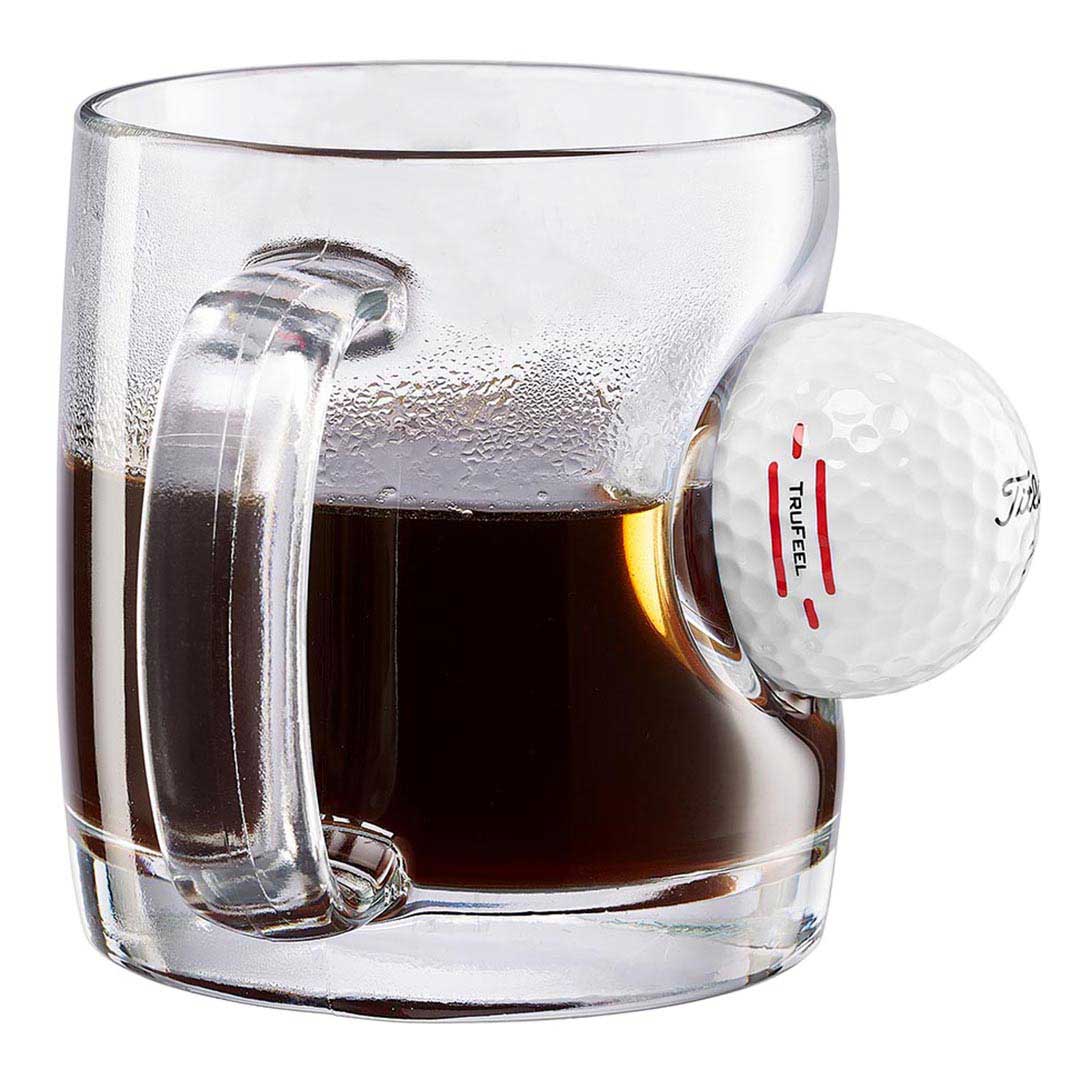 Glassware with Golf Ball Embedment
