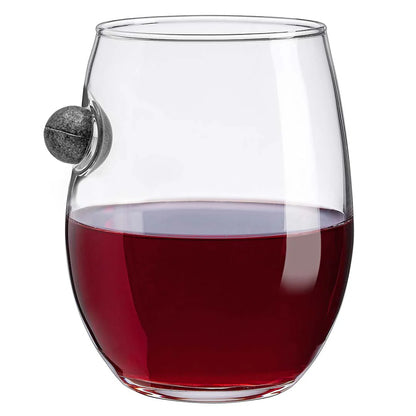 Glassware with Musket Ball Embedment