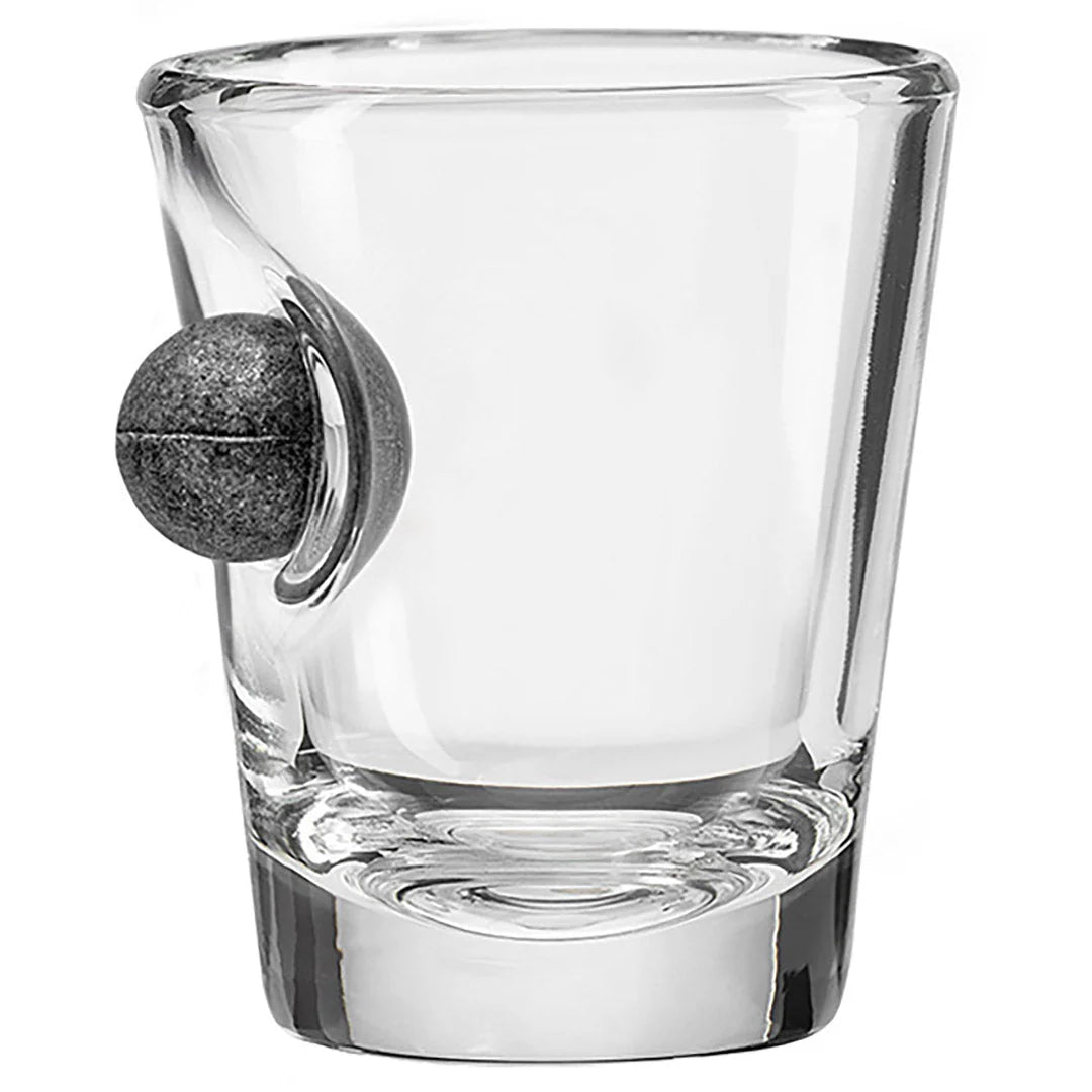 Glassware with Musket Ball Embedment