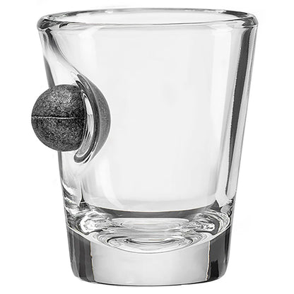 Glassware with Musket Ball Embedment
