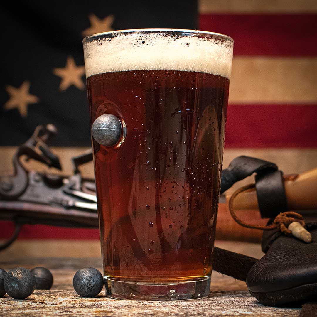 Glassware with Musket Ball Embedment