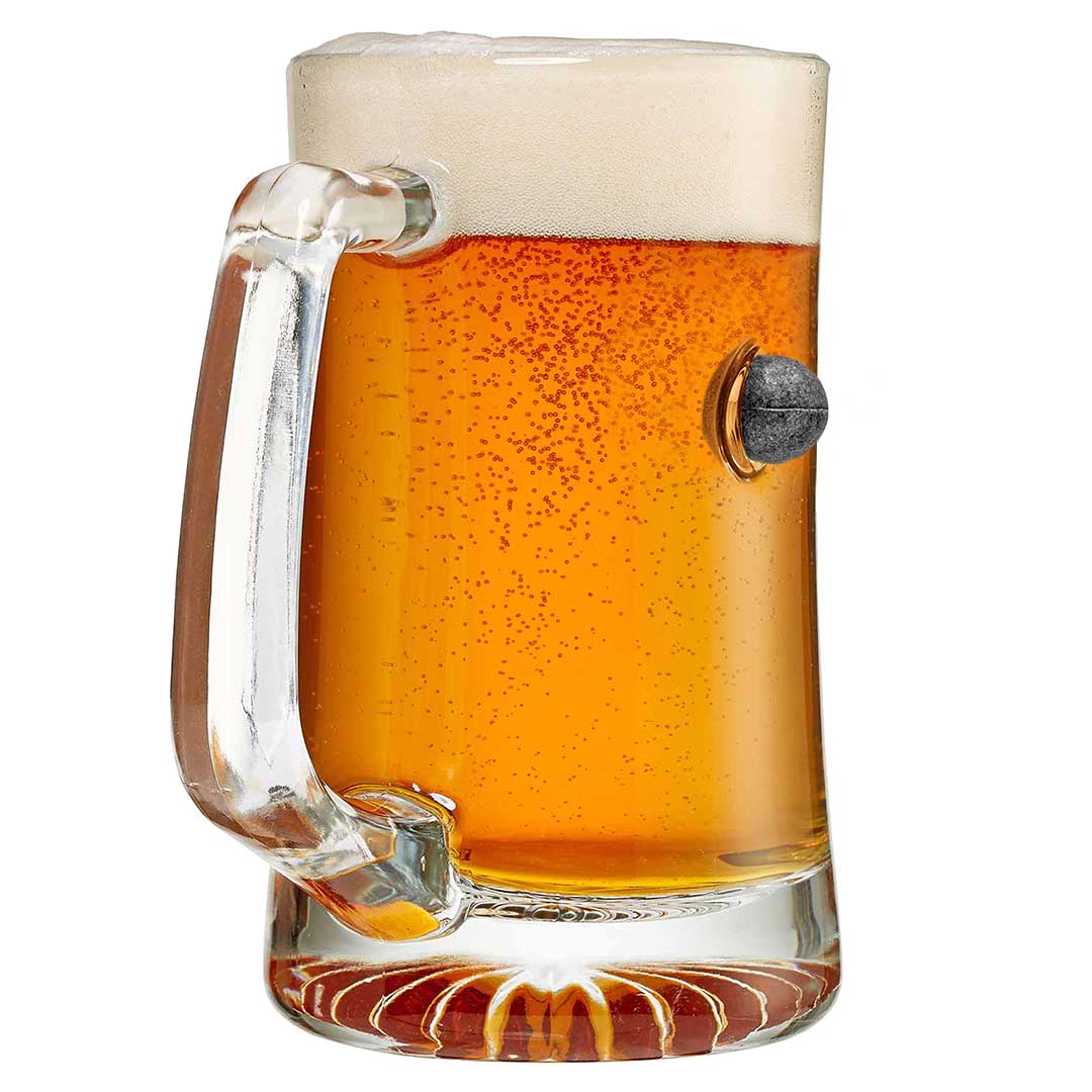 Glassware with Musket Ball Embedment