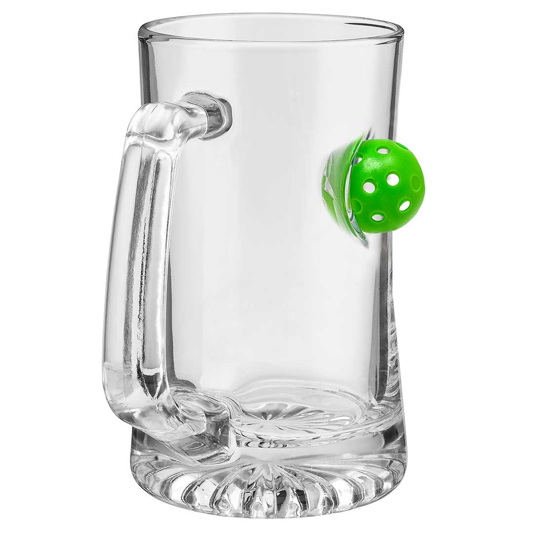 BenShot Glassware with Embedded Pickleball