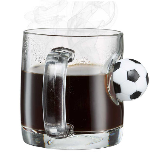 Glassware with Soccer Ball Embedment