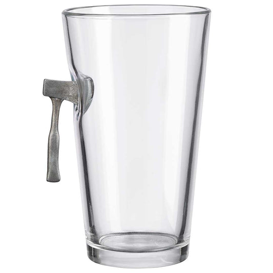 Glassware with Throwing Axe Embedment