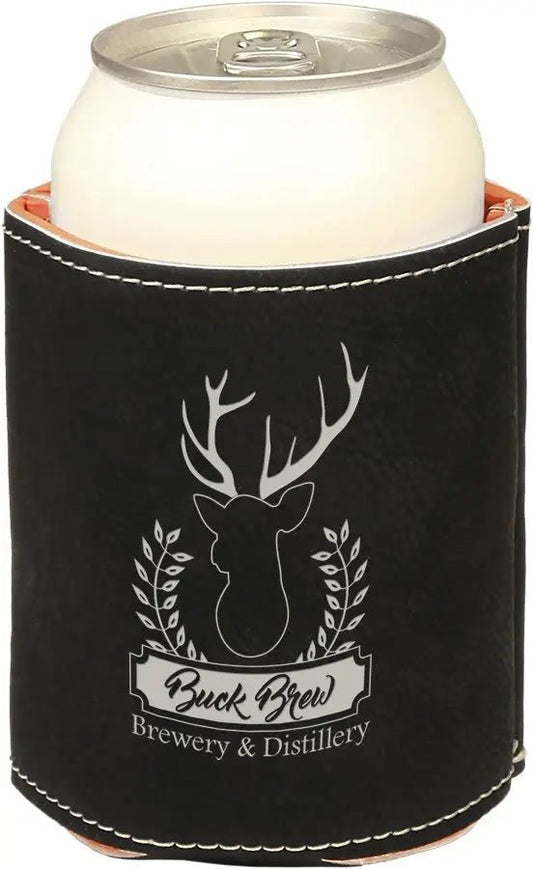 Custom Engraved Leatherette Can Holder