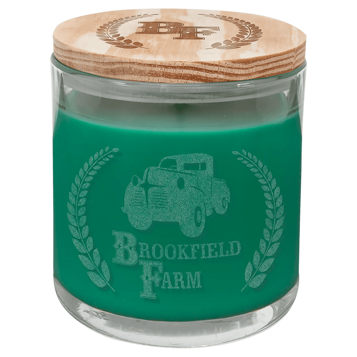 Candle with Wood Lid - 14 oz. - Custom - Smalltown Connetchin