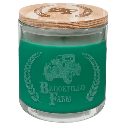 Candle with Wood Lid - 14 oz. - Custom - Smalltown Connetchin
