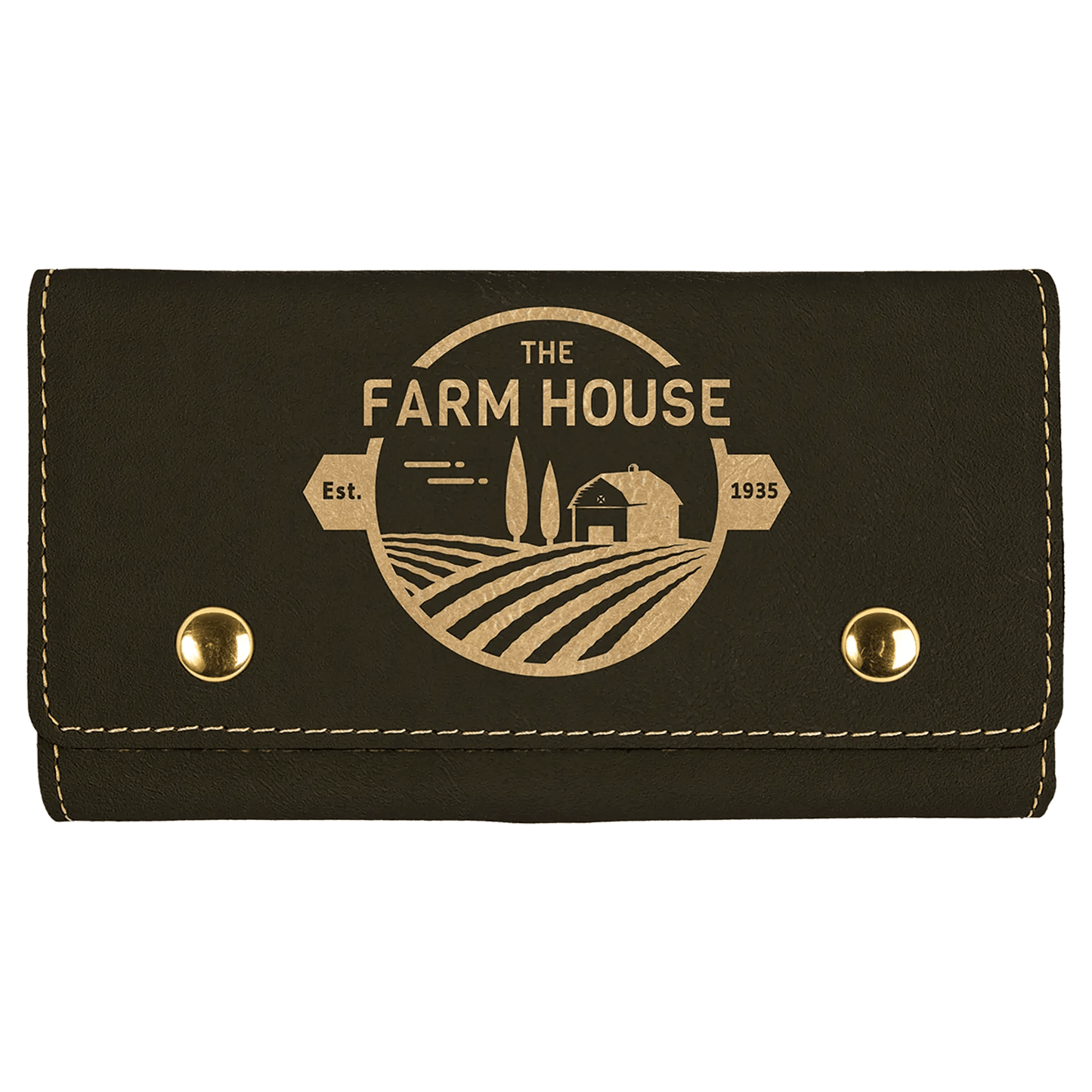 Card and Dice Set - Laser Etched Leatherette - Smalltown Connetchin