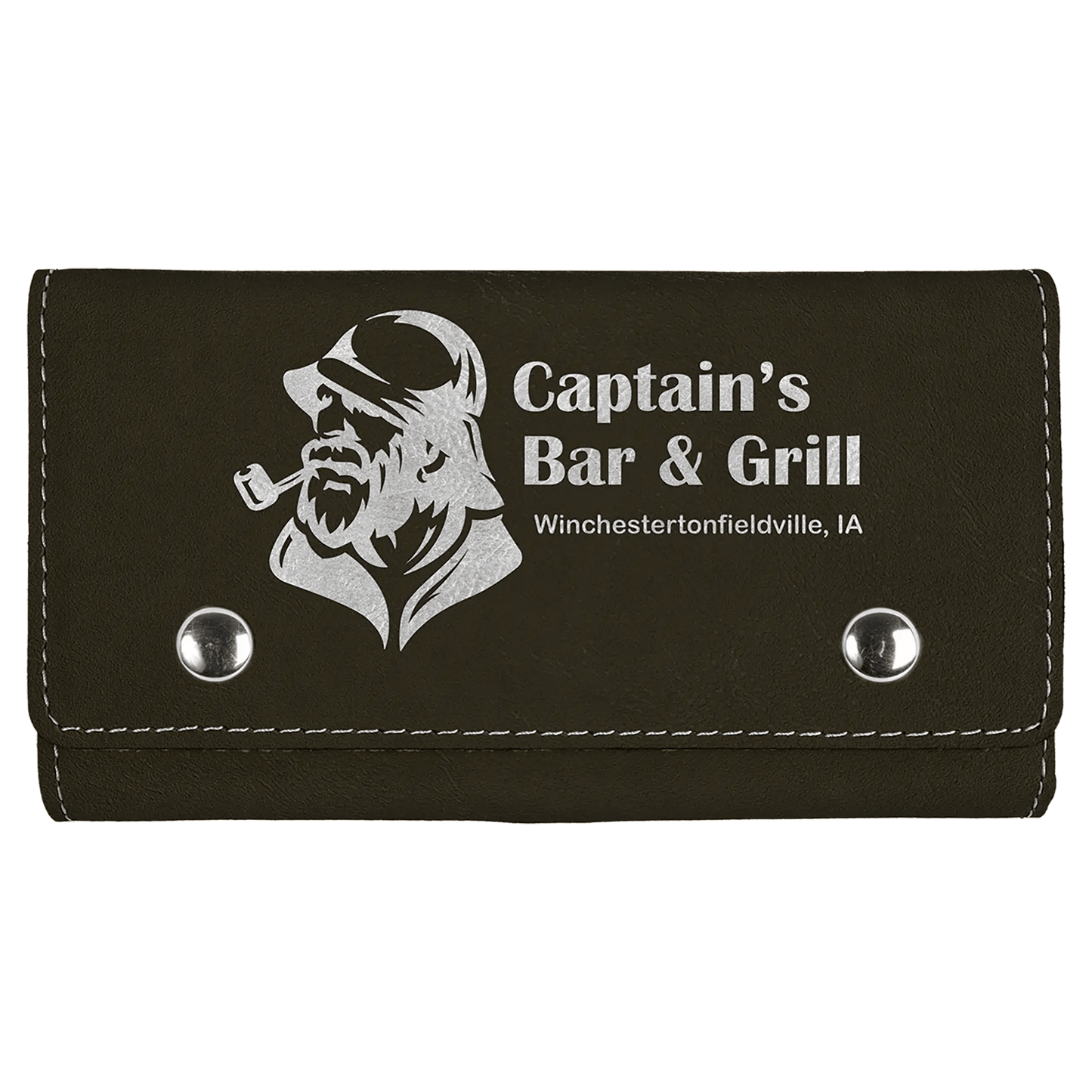 Card and Dice Set - Laser Etched Leatherette - Smalltown Connetchin