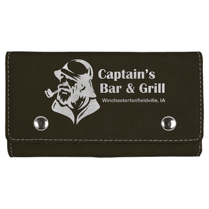 Card and Dice Set - Laser Etched Leatherette - Smalltown Connetchin