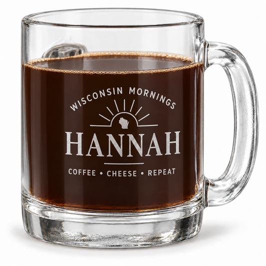 BenShot Cheese Wedge 13 oz Coffee Mug with sample personalization