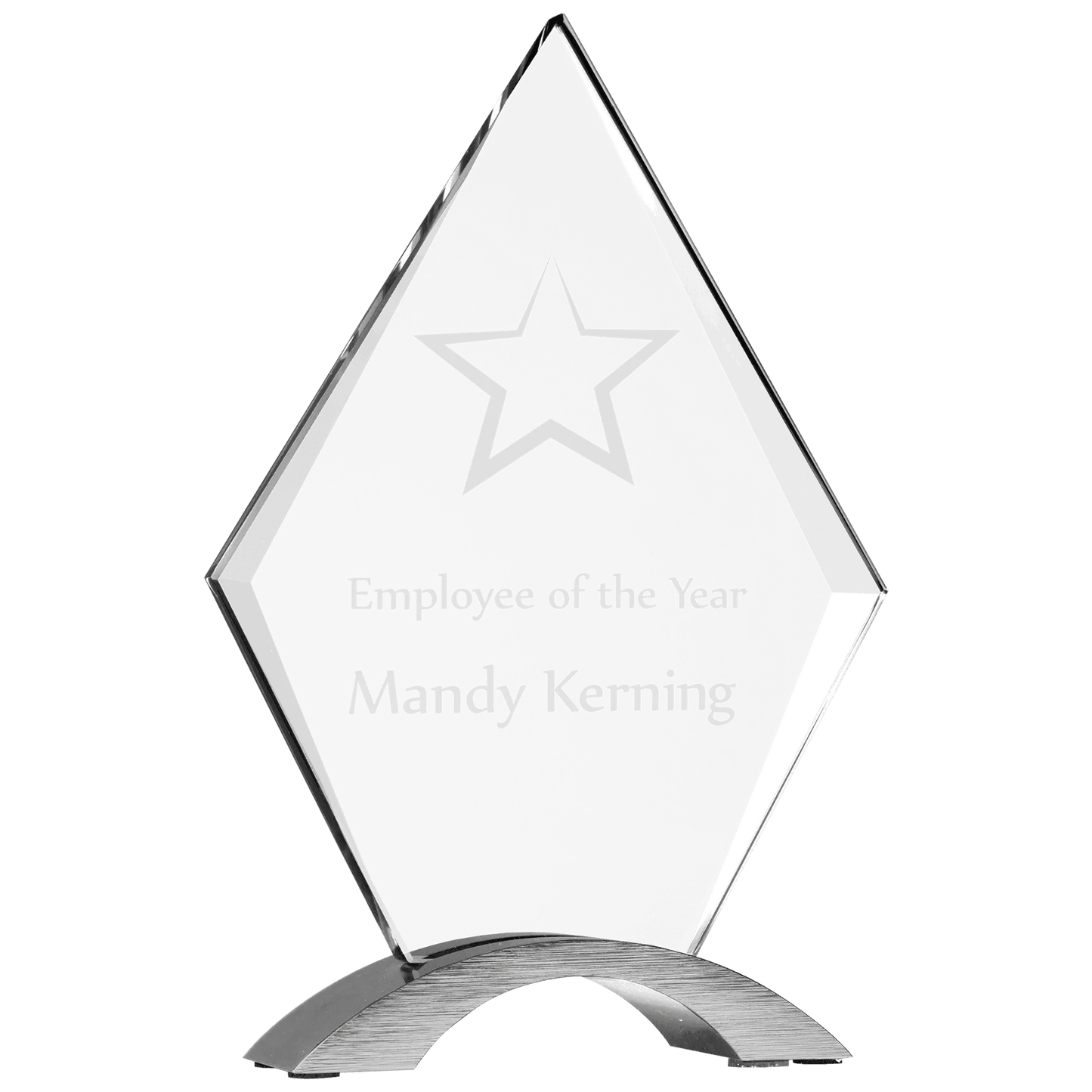 Cosmic Acrylic - Personalized Award with Silver Base - Smalltown Connetchin