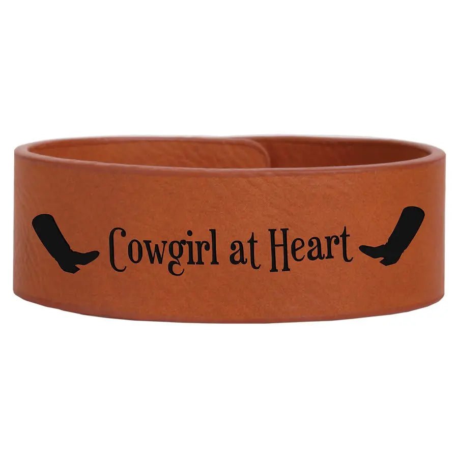 Custom Bracelets - Leatherette Cuff Bracelet - Smalltown Connetchin