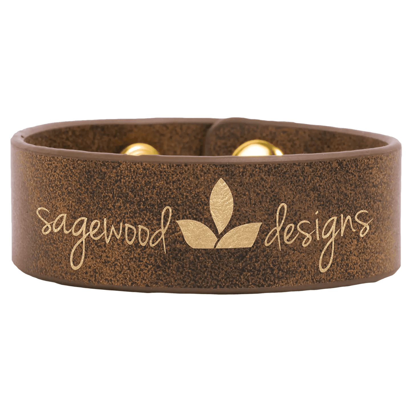 Custom Bracelets - Leatherette Cuff Bracelet - Smalltown Connetchin