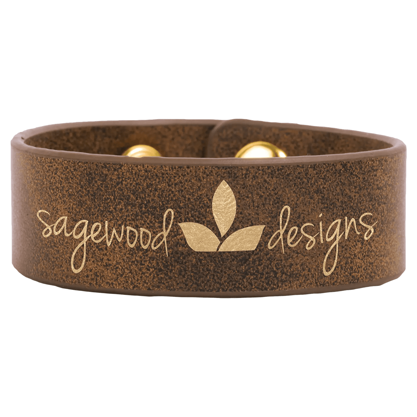 Custom Bracelets - Leatherette Cuff Bracelet