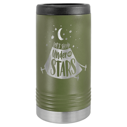 Custom Can Cooler - Slim Custom Etched Beverage Holder - Smalltown Connetchin