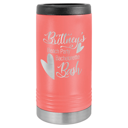 Custom Can Cooler - Slim Custom Etched Beverage Holder - Smalltown Connetchin