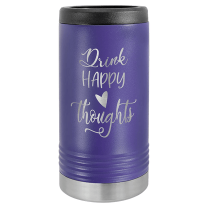Custom Can Cooler - Slim Custom Etched Beverage Holder - Smalltown Connetchin