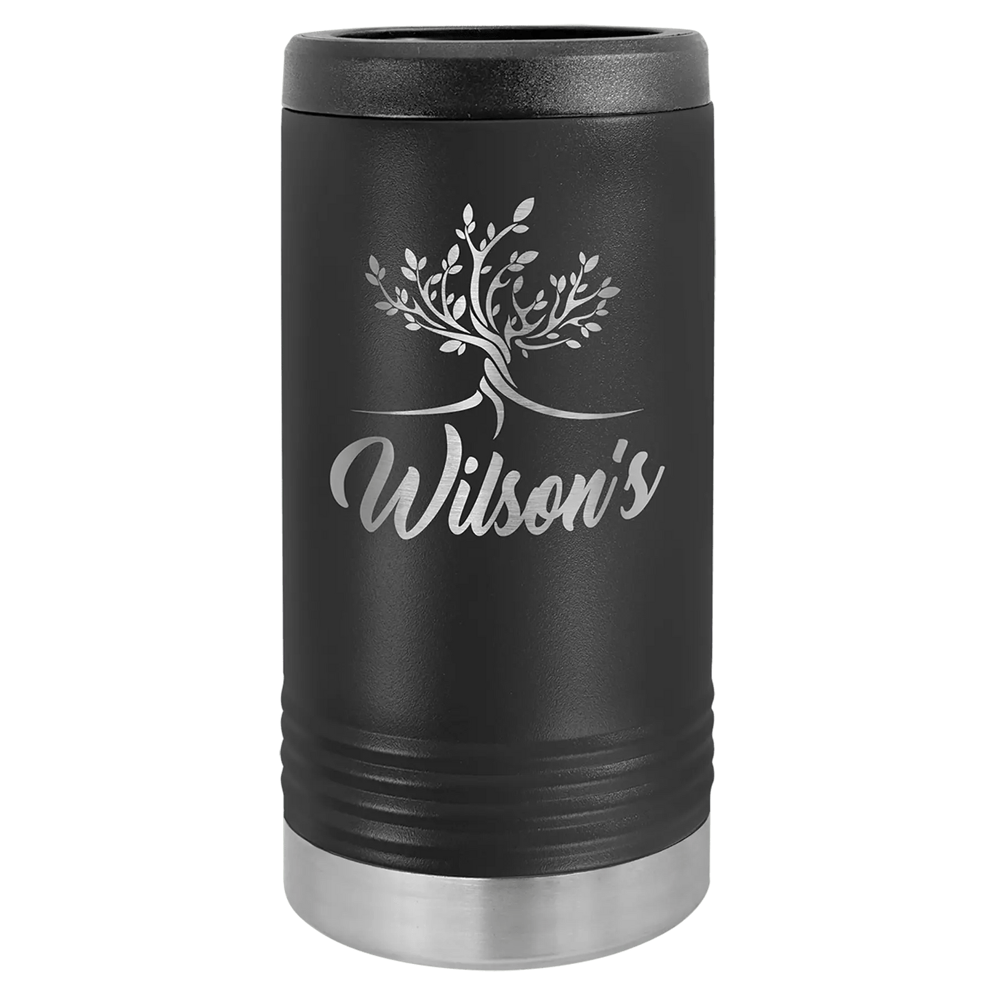Custom Can Cooler - Slim Custom Etched Beverage Holder - Smalltown Connetchin