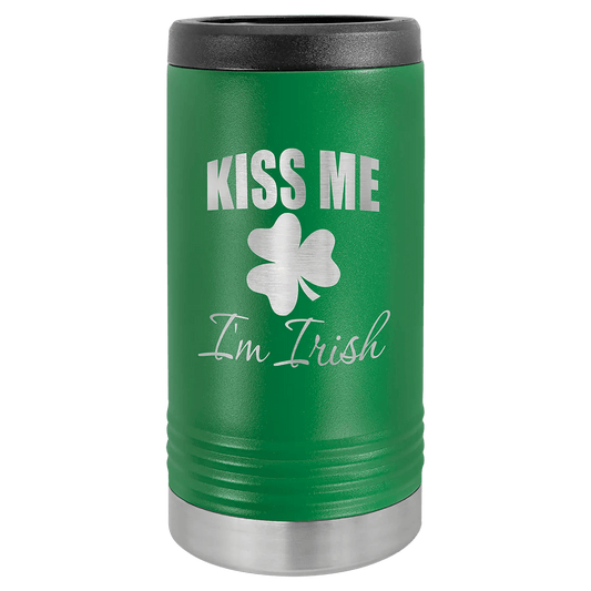 Custom Can Cooler - Slim Custom Etched Beverage Holder - Smalltown Connetchin