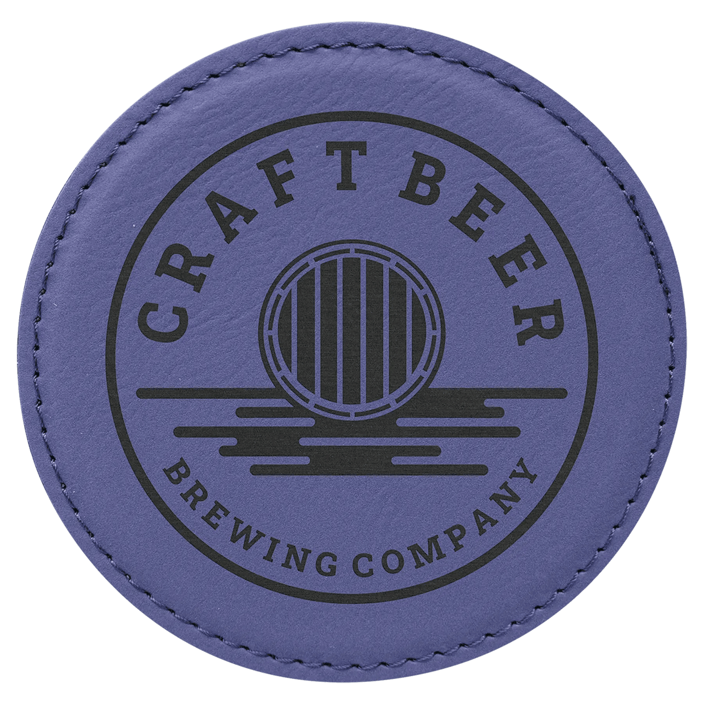 Custom Coasters | Etched Leatherette (4 pcs) - Smalltown Connetchin