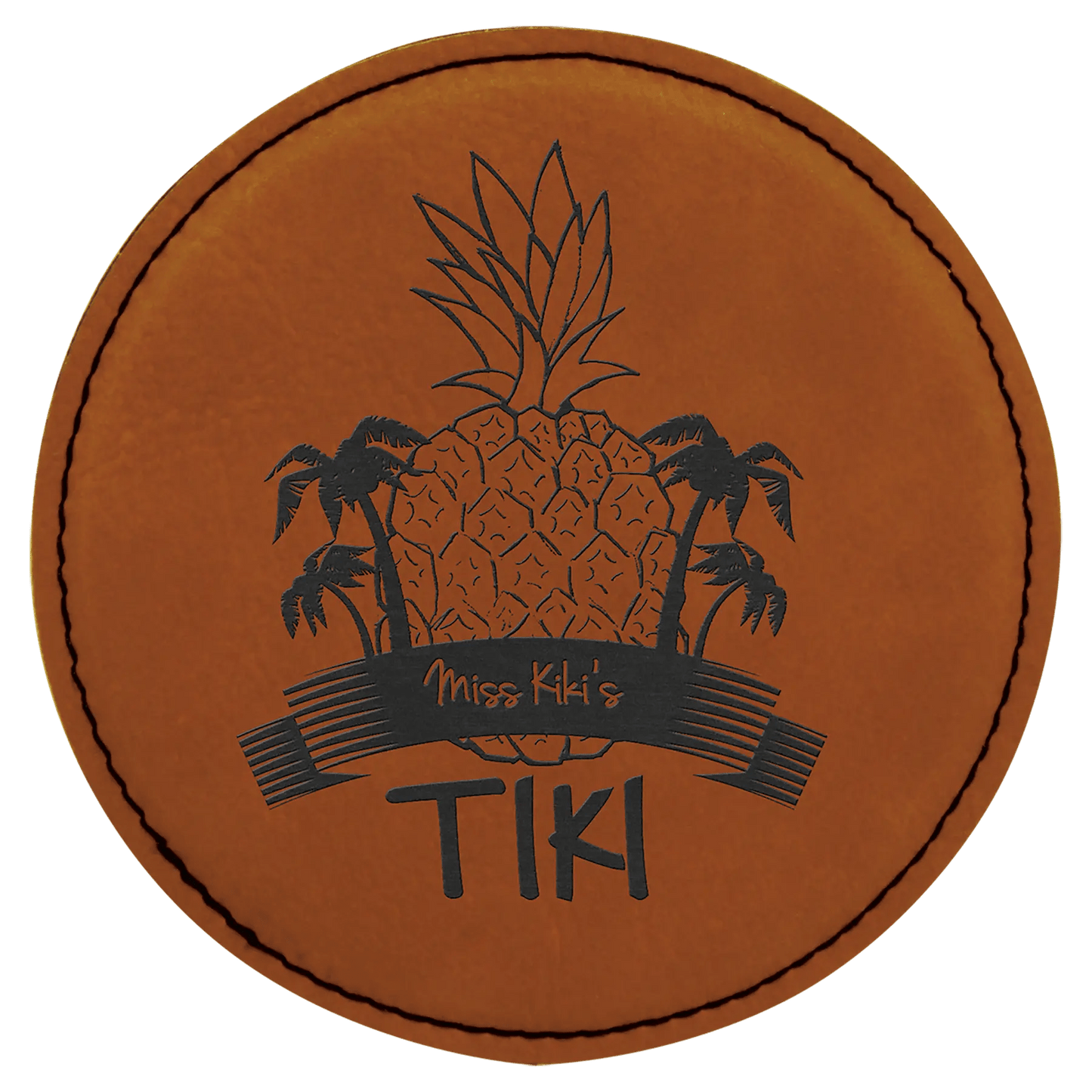 Custom Coasters | Etched Leatherette (4 pcs) - Smalltown Connetchin