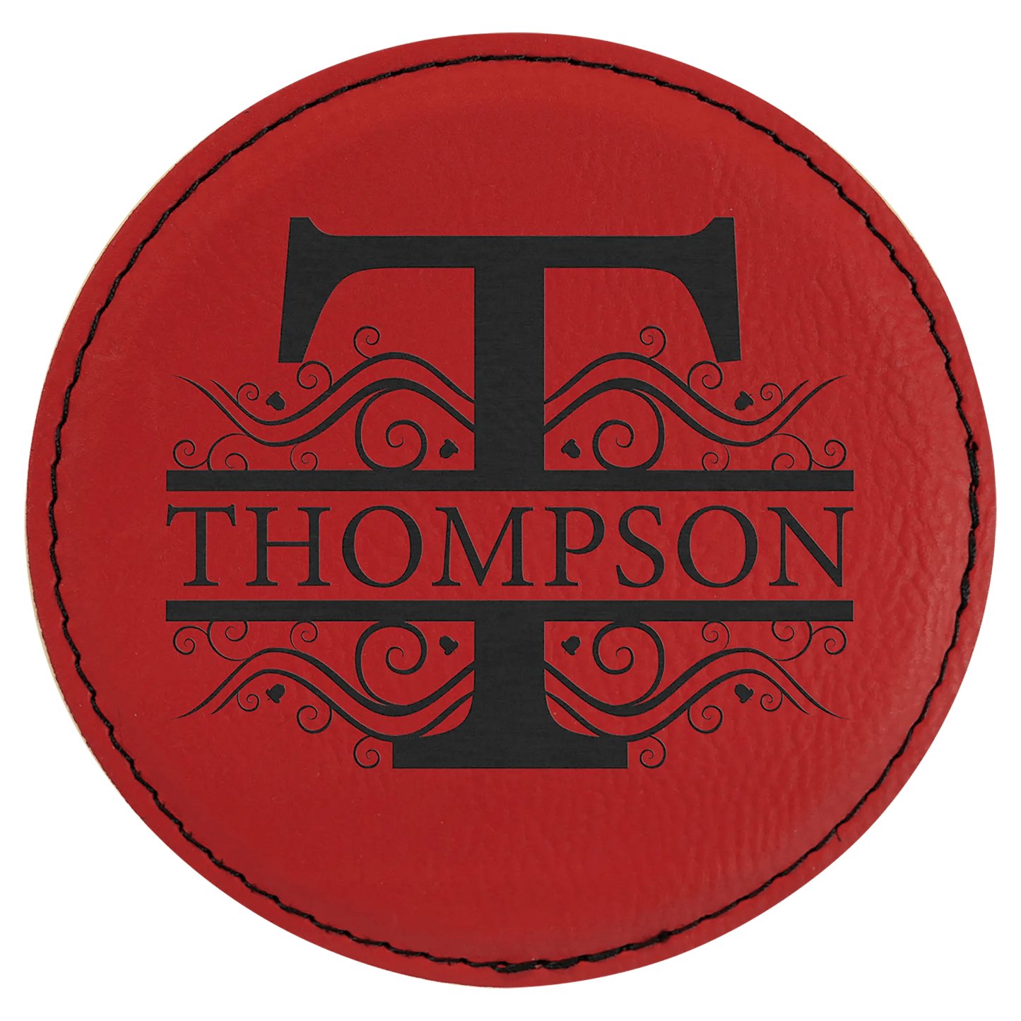 Custom Coasters | Etched Leatherette (4 pcs) - Smalltown Connetchin