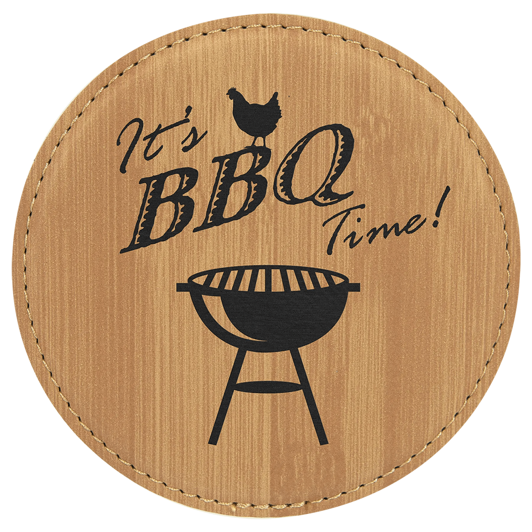 Custom Coasters | Etched Leatherette (4 pcs) - Smalltown Connetchin