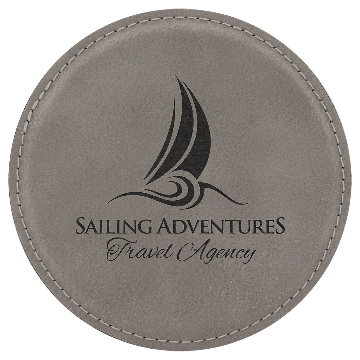 Custom Coasters | Etched Leatherette (4 pcs) - Smalltown Connetchin