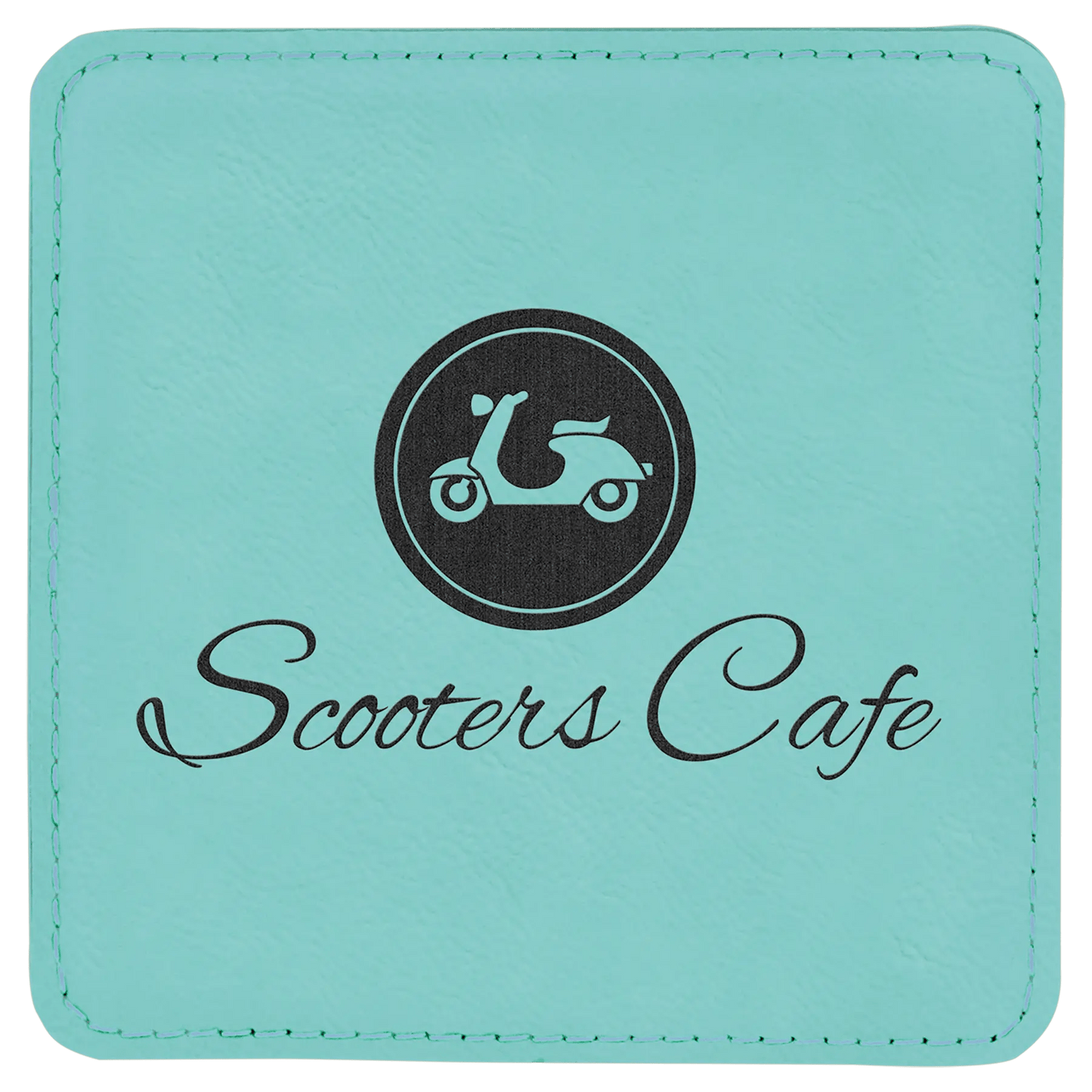 Custom Coasters | Etched Leatherette (4 pcs) - Smalltown Connetchin