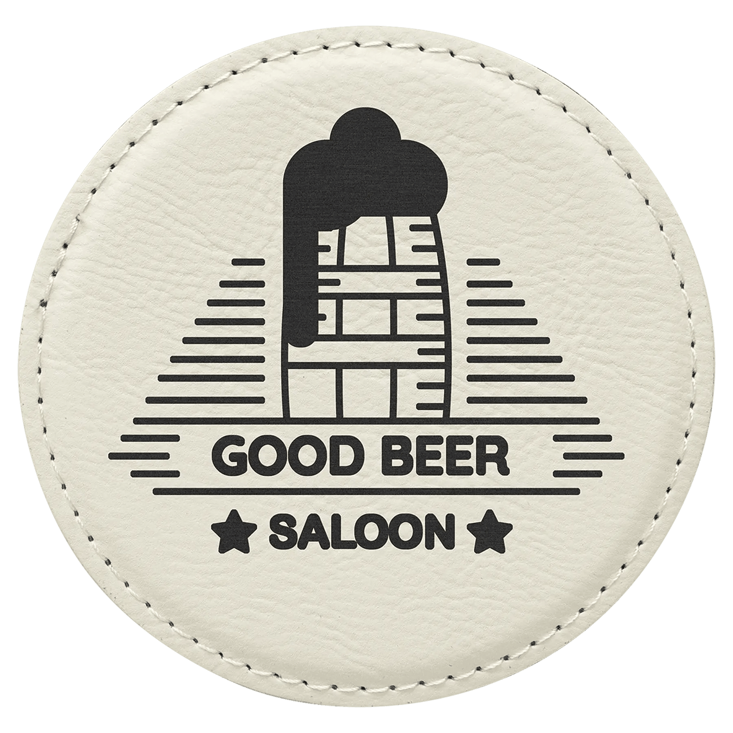 Custom Coasters | Etched Leatherette (4 pcs) - Smalltown Connetchin