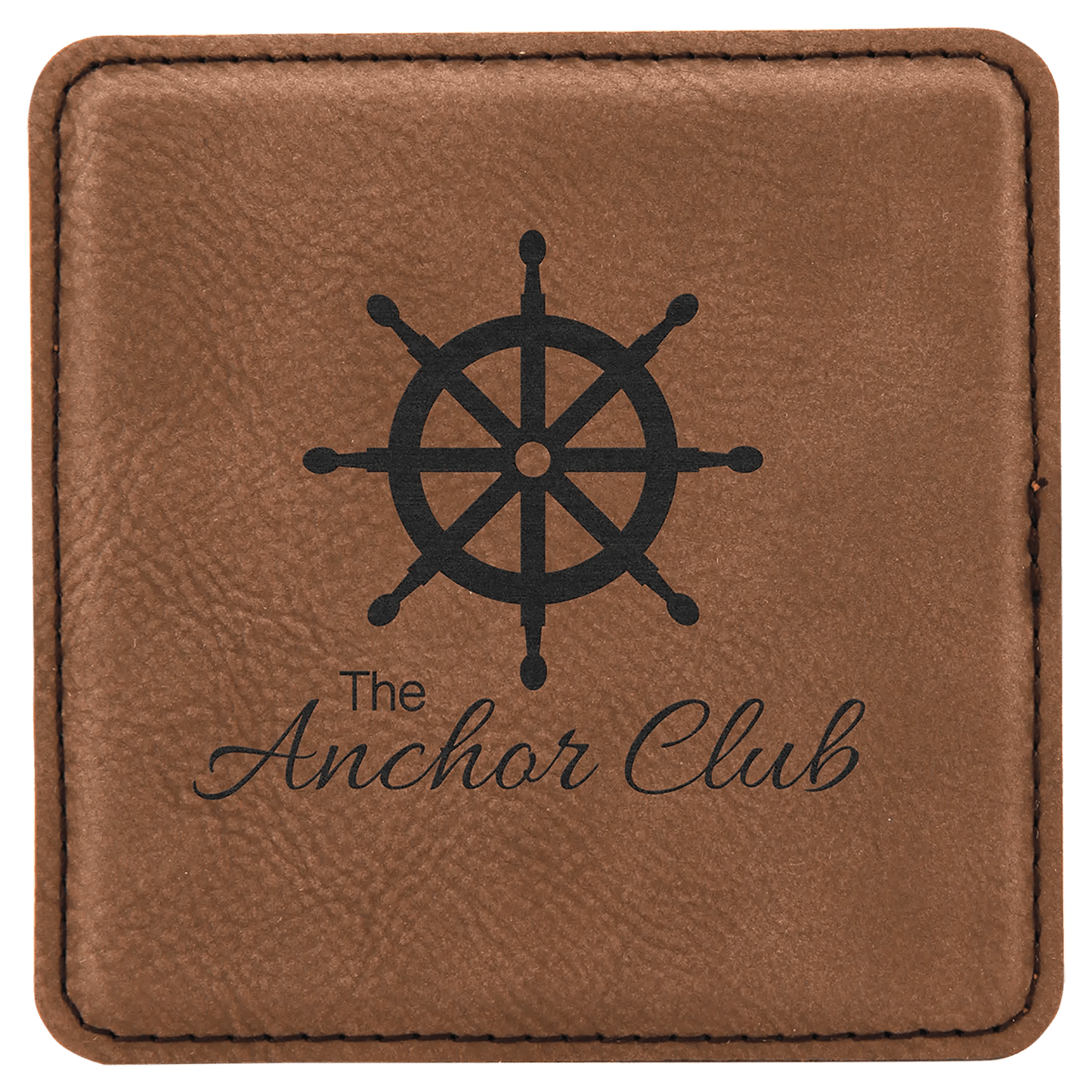 Custom Coasters | Etched Leatherette (4 pcs) - Smalltown Connetchin