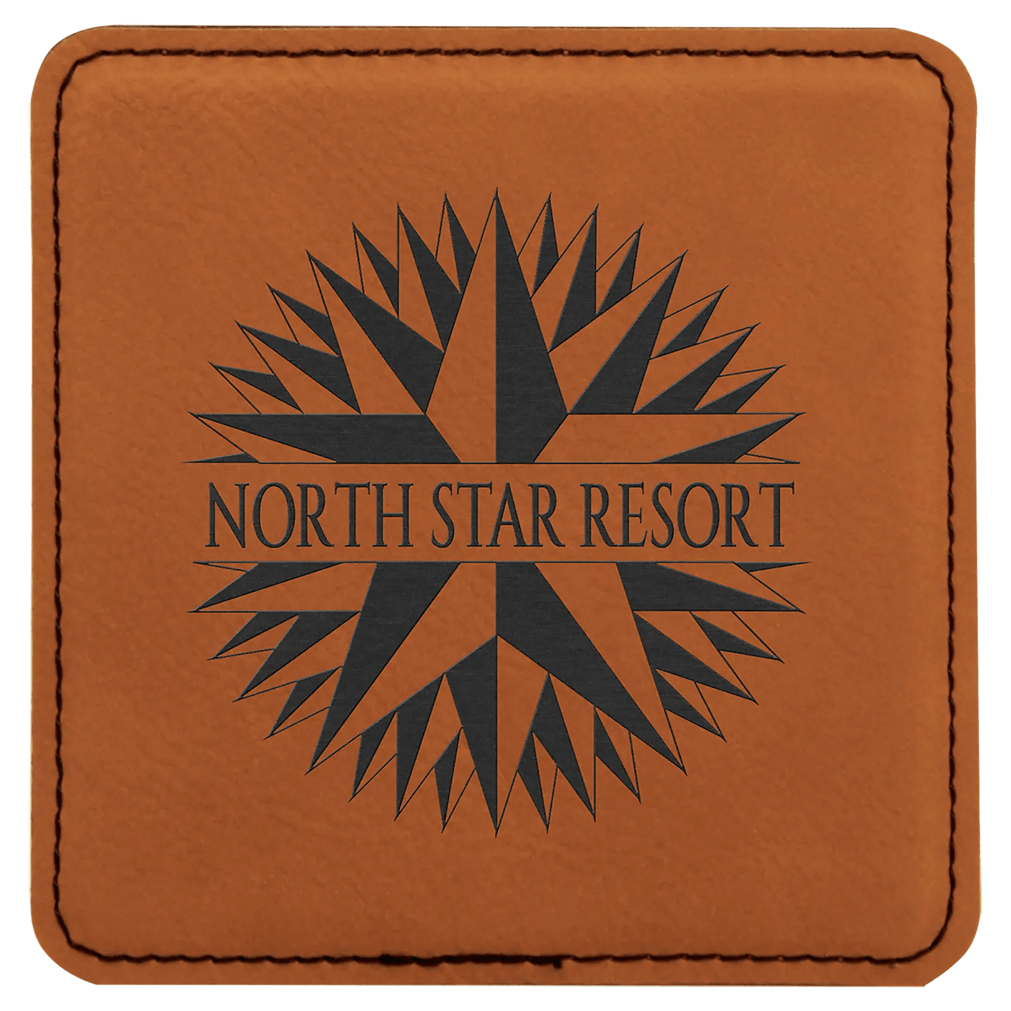 Custom Coasters | Etched Leatherette (4 pcs) - Smalltown Connetchin