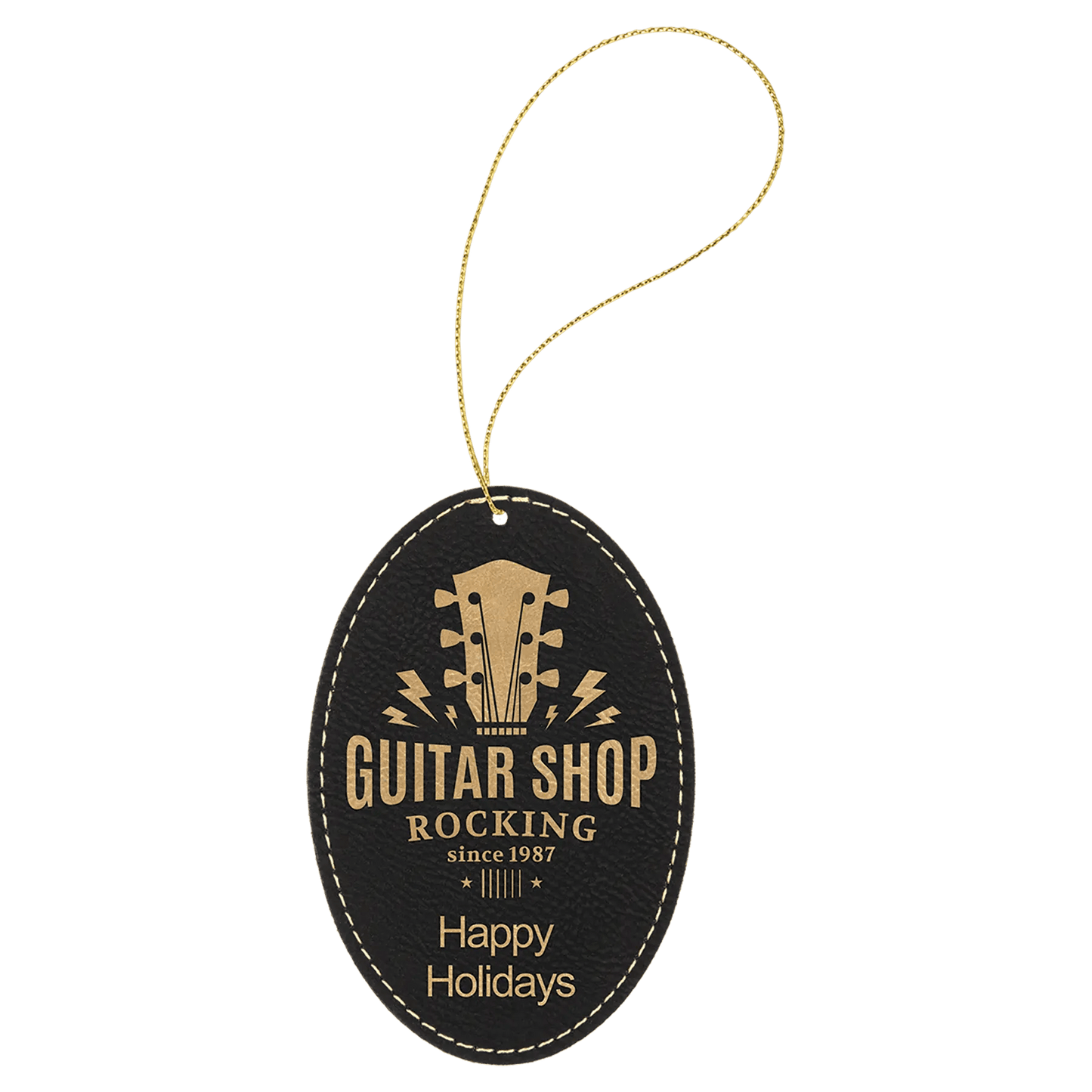 Custom Engraved Ornaments - Leatherette - Smalltown Connetchin