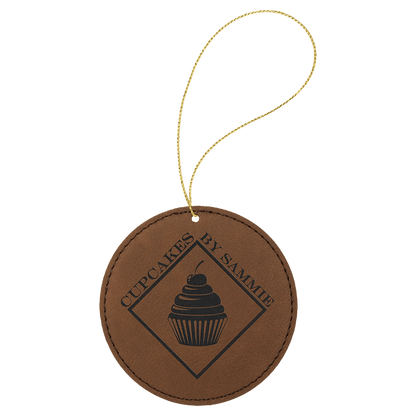 Custom Engraved Ornaments - Leatherette - Smalltown Connetchin