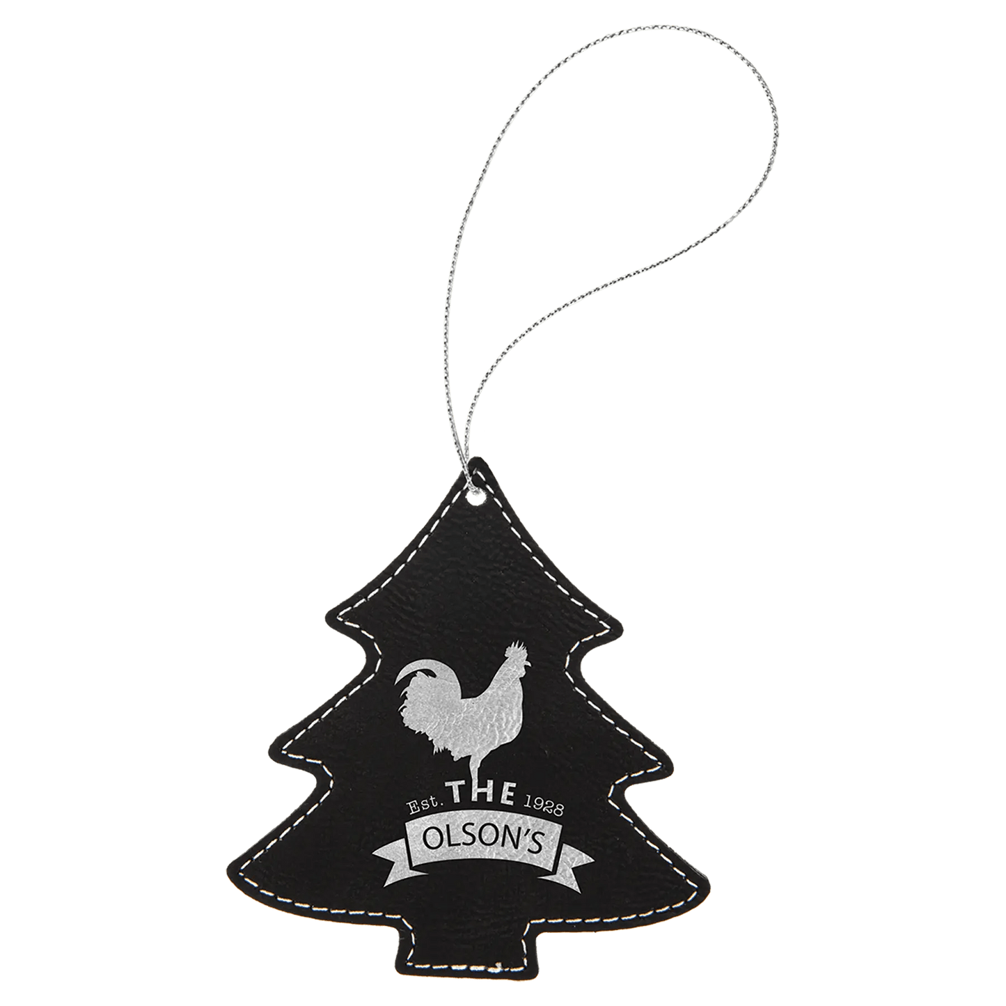 Custom Engraved Ornaments - Leatherette - Smalltown Connetchin