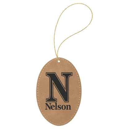 Custom Engraved Ornaments - Leatherette - Smalltown Connetchin