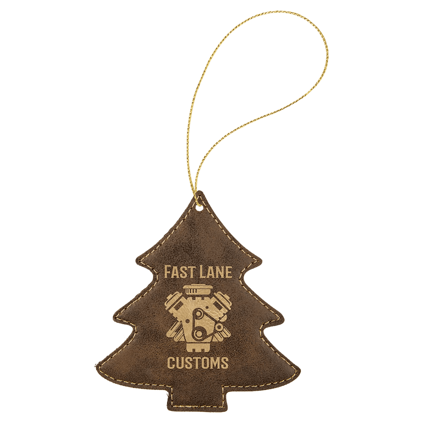 Custom Engraved Ornaments - Leatherette - Smalltown Connetchin