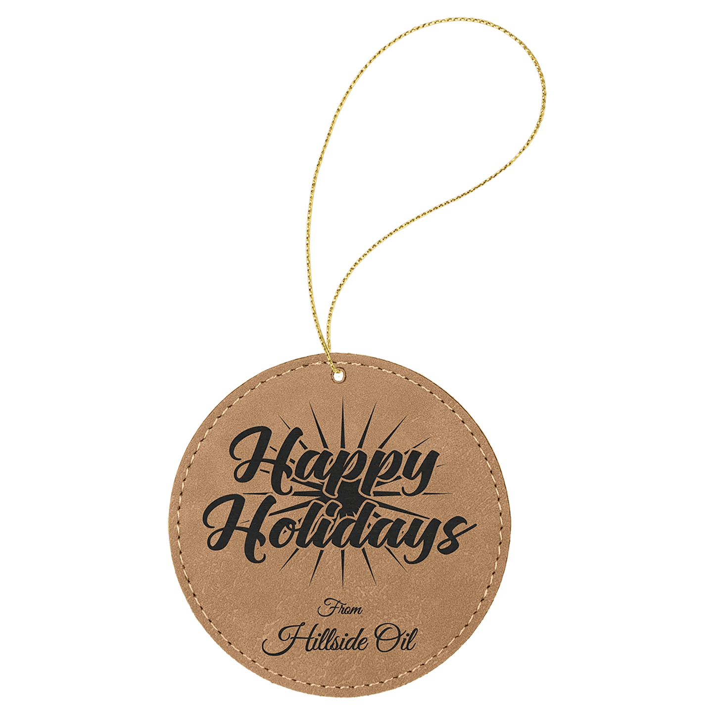 Custom Engraved Ornaments - Leatherette - Smalltown Connetchin