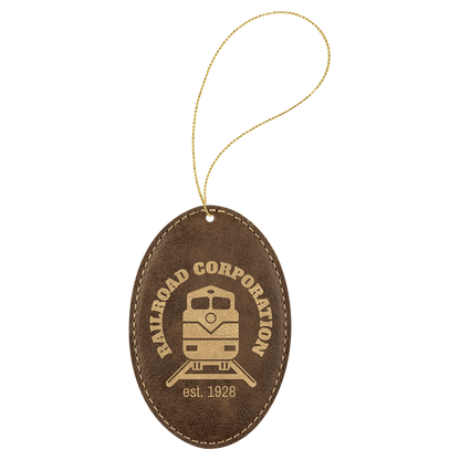 Custom Engraved Ornaments - Leatherette - Smalltown Connetchin